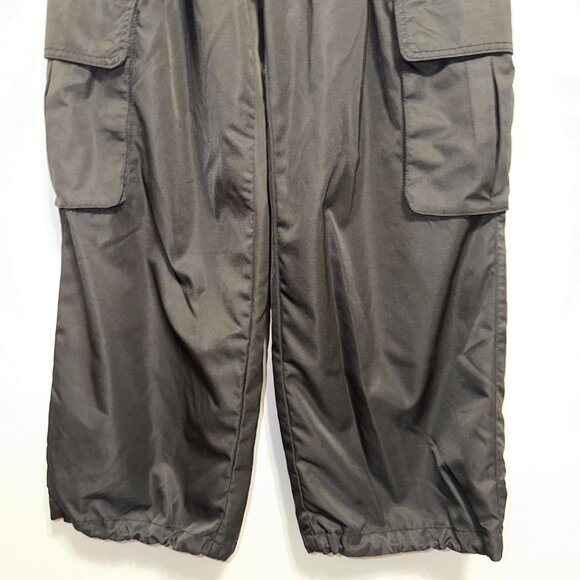 BlankNYC Size 27 Mixed Media Cargo Pants Denim Waist Black Baggy Jogger - Picture 5 of 7